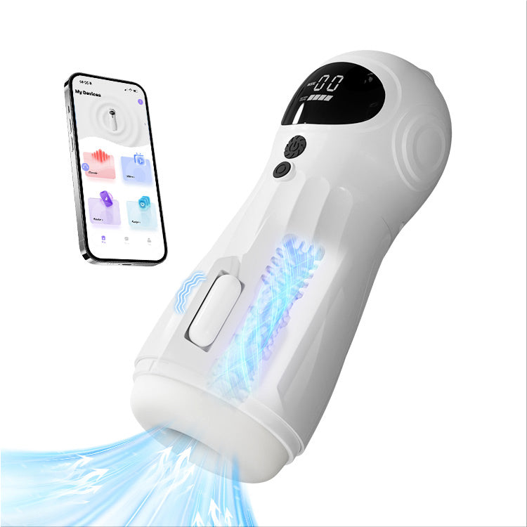 Automatisk manlig masturbator - sugande vibrationer & APP-fjärrkontroll