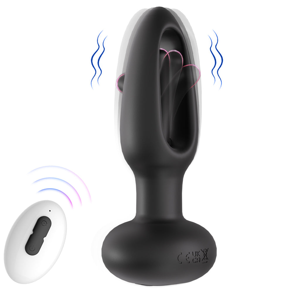 Anal Flapping Butt Plug - Vibrerande & Portabel