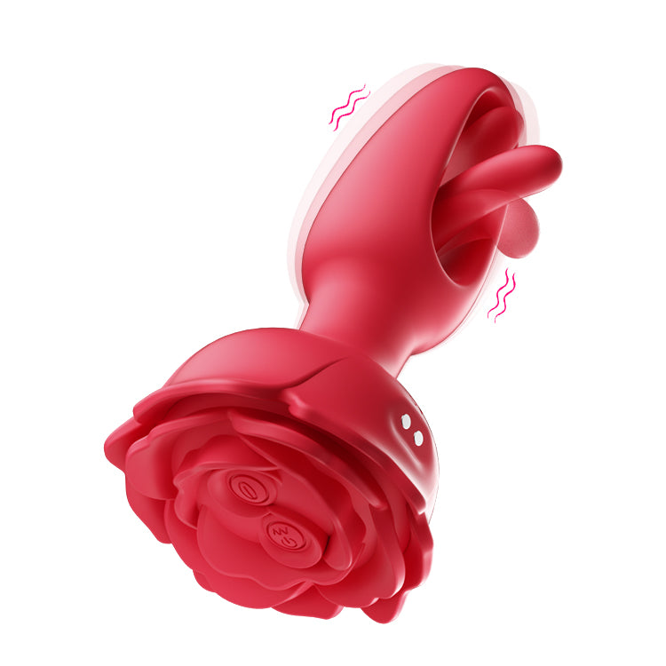 Rosebud Anal Vibrator - Fladdrande & Fjärrstyrd