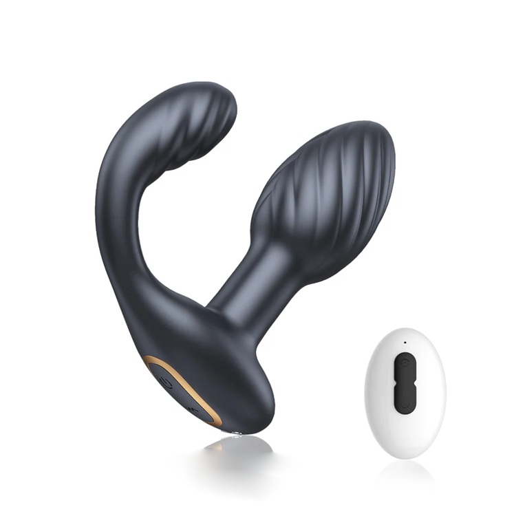 Anal roterande analplugg - vibration