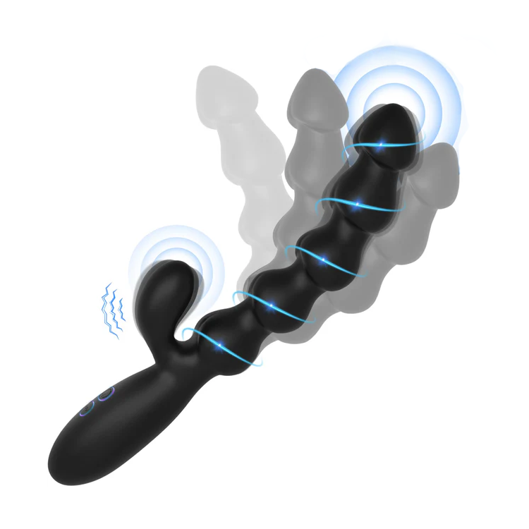 Anal pärlvibrator - 2 motorer