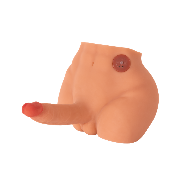 10.9LB Manlig bål med stötande och vibrerande realistisk penis
