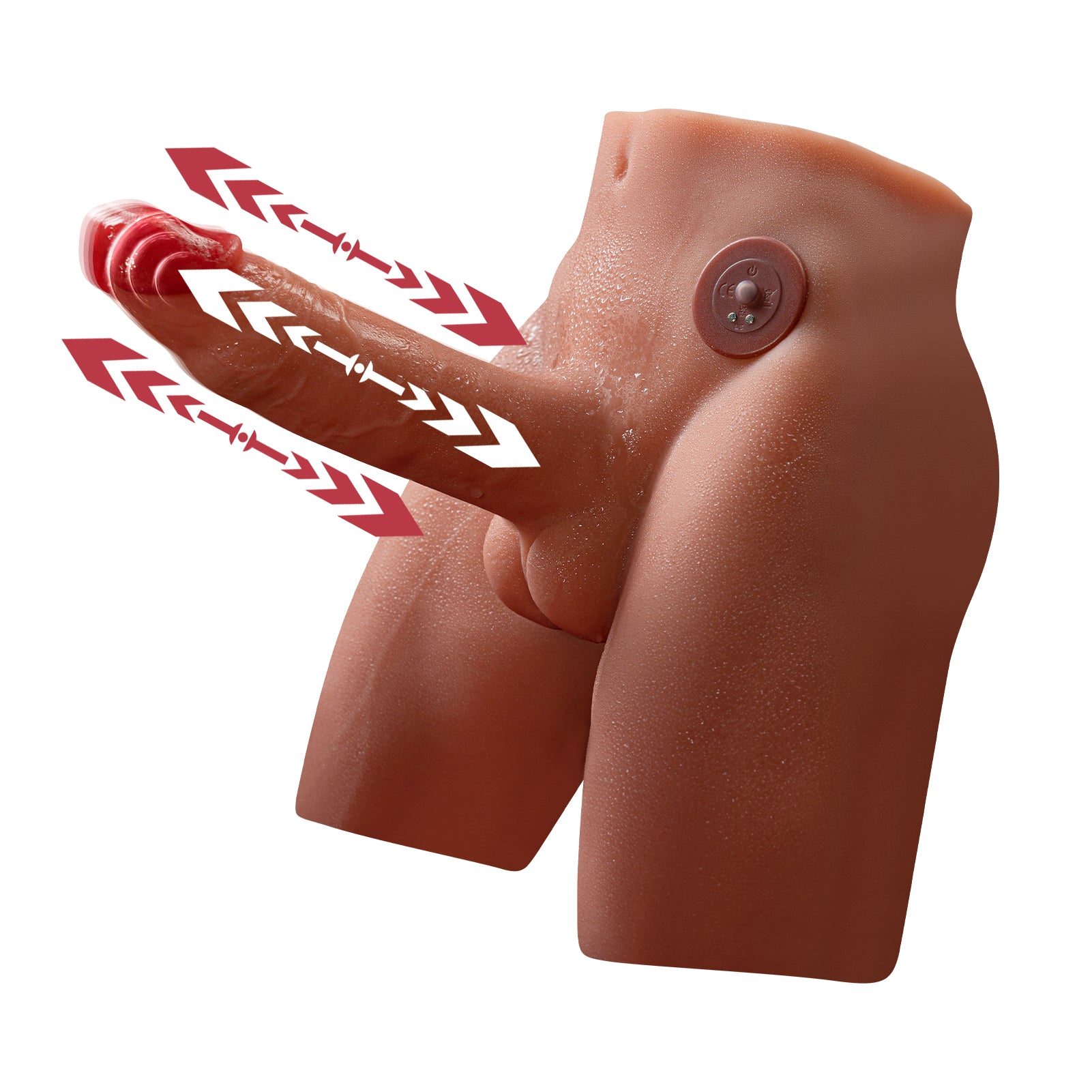 9 LB 6.7-tums verklighetstrogen manlig torso med realistisk dildo-design