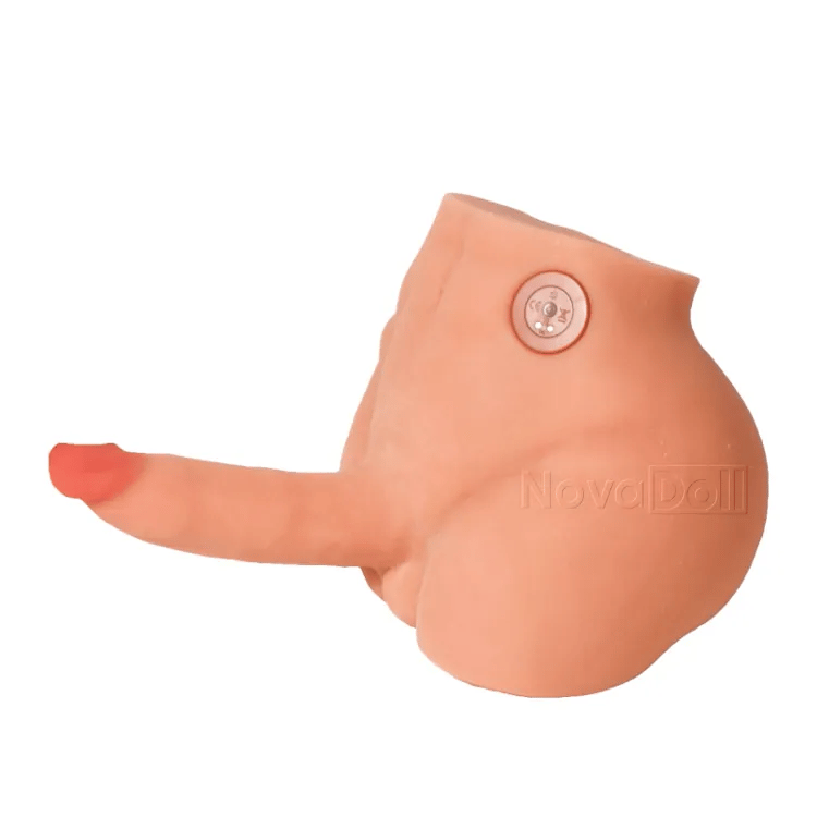 10.9LB Manlig bål med stötande och vibrerande realistisk penis