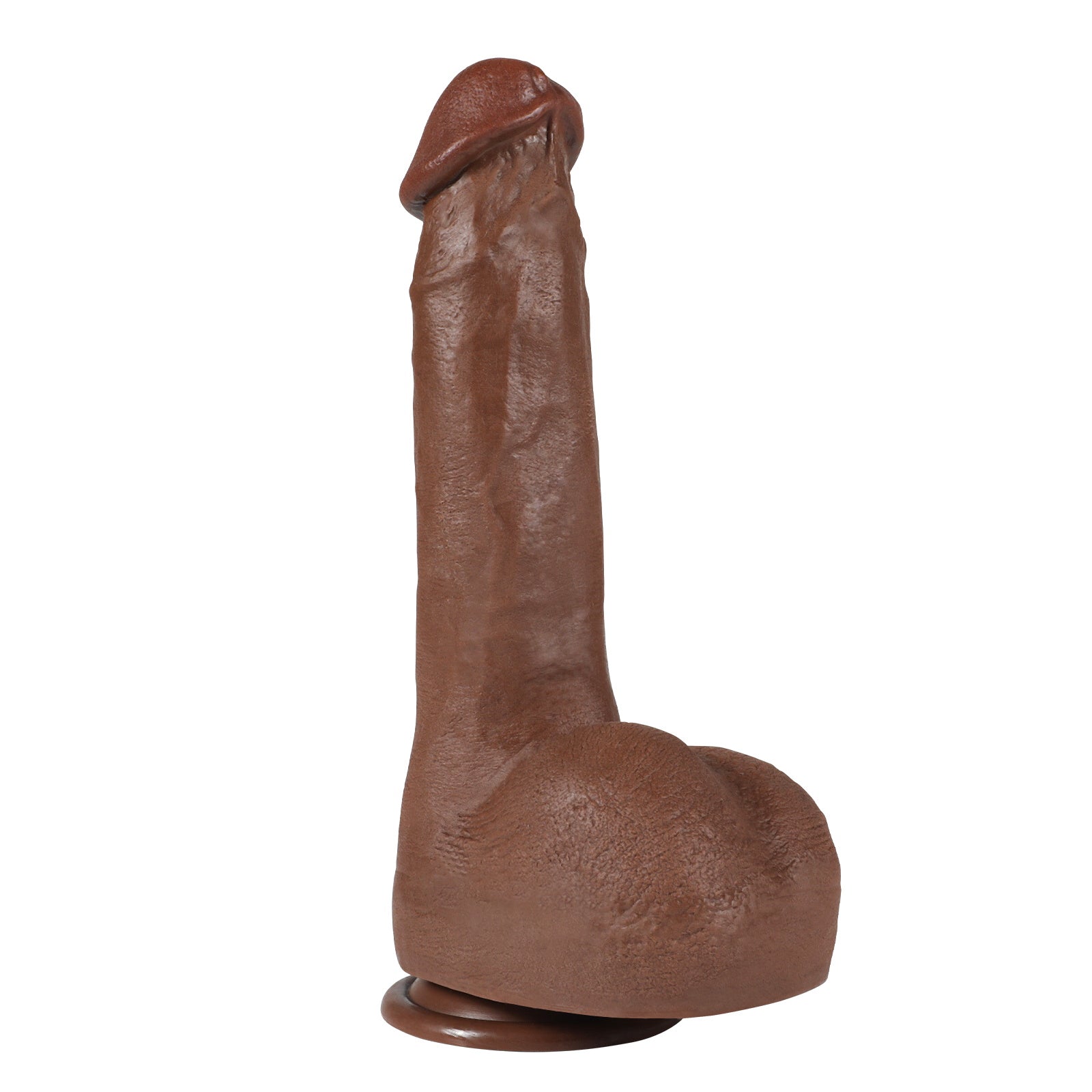 22 tums realistisk texturerad dildo med sugkoppbas
