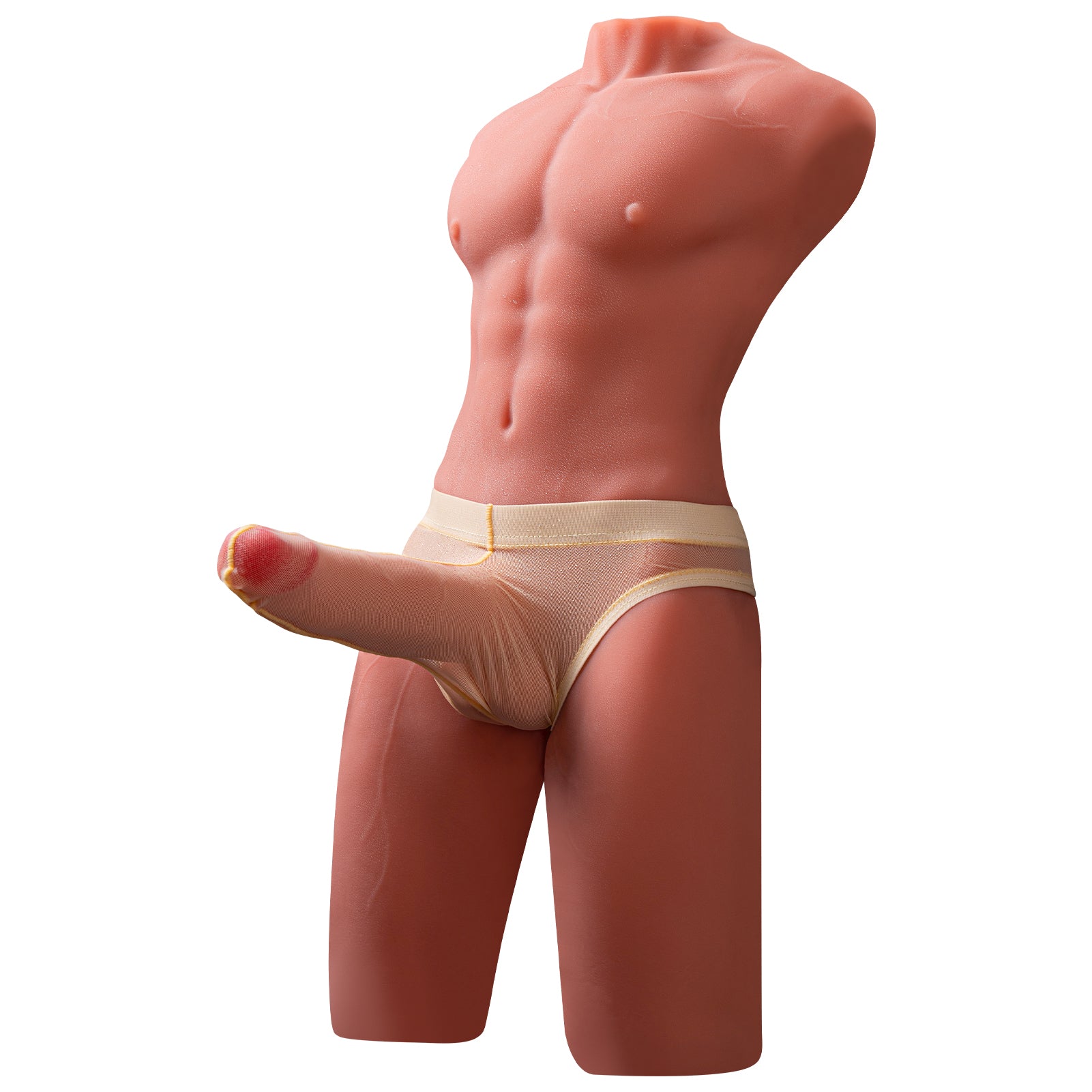 17.6 LB realistisk 3D manlig torso med 6.7 tum simulerad penis