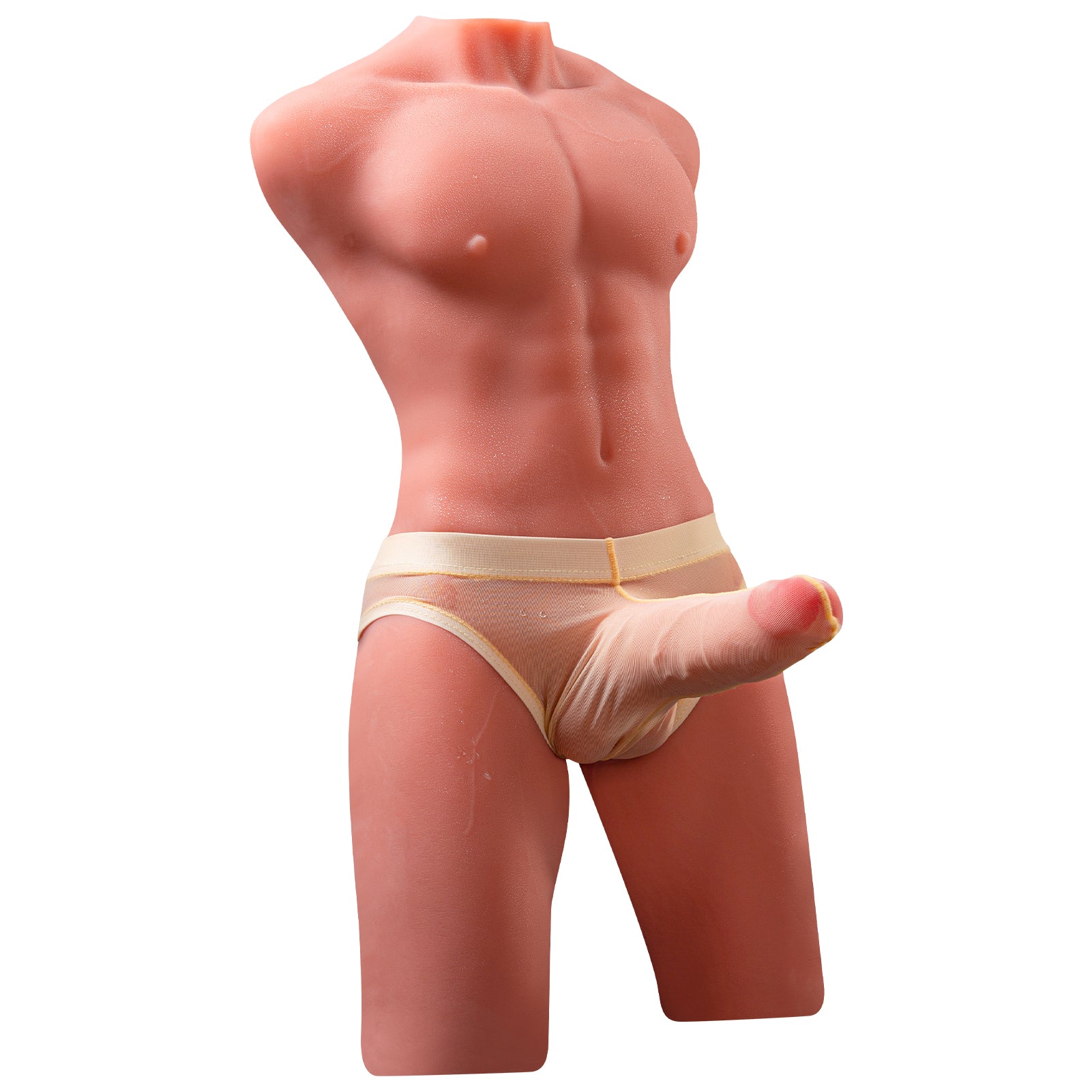17.6 LB realistisk 3D manlig torso med 6.7 tum simulerad penis