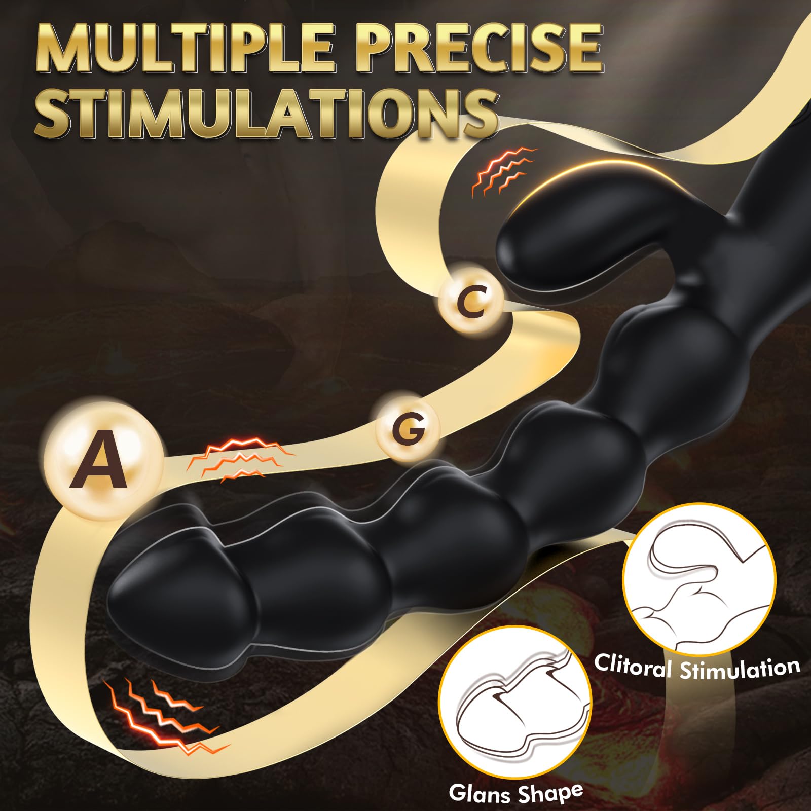 Anal pärlvibrator - 2 motorer