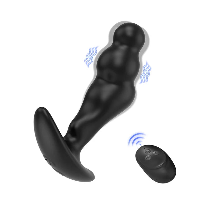 Silikon prostata massager & analplugg vibrator för manlig G-punktsstimulering