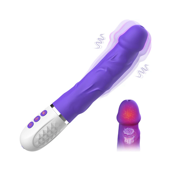 Realistisk Dildo - Uppvärmning & Vibration