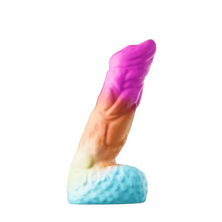 8 Inch 21cm Realistisk silikon-dildo med stark sugkoppbas