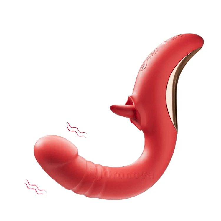 Licking G-punktsvibrator - Stötande och vibrerande