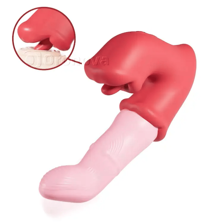 G-Spot & Klitoral Njutningsvibrator – Tungslickande, Vattentät