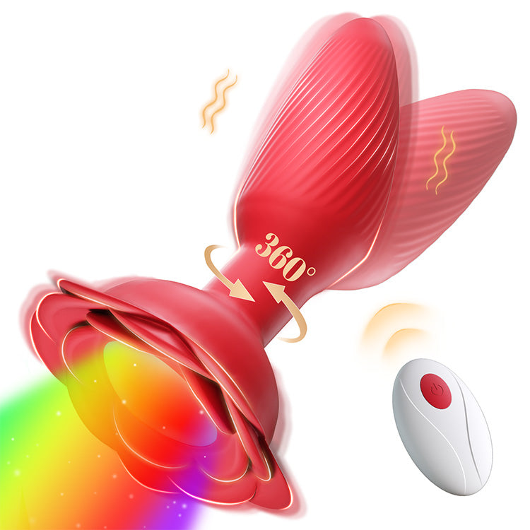360° roterande vibration med LED-lampor och fjärrkontroll