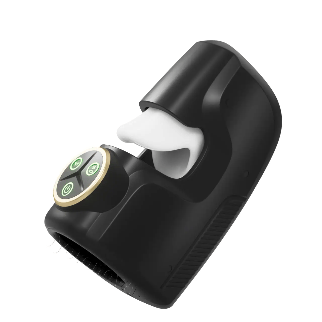 3-i-1-pleasure-enhet för män，10 vibrationslägen、10 stötande lägen、10 klämlägen、växla fritt.