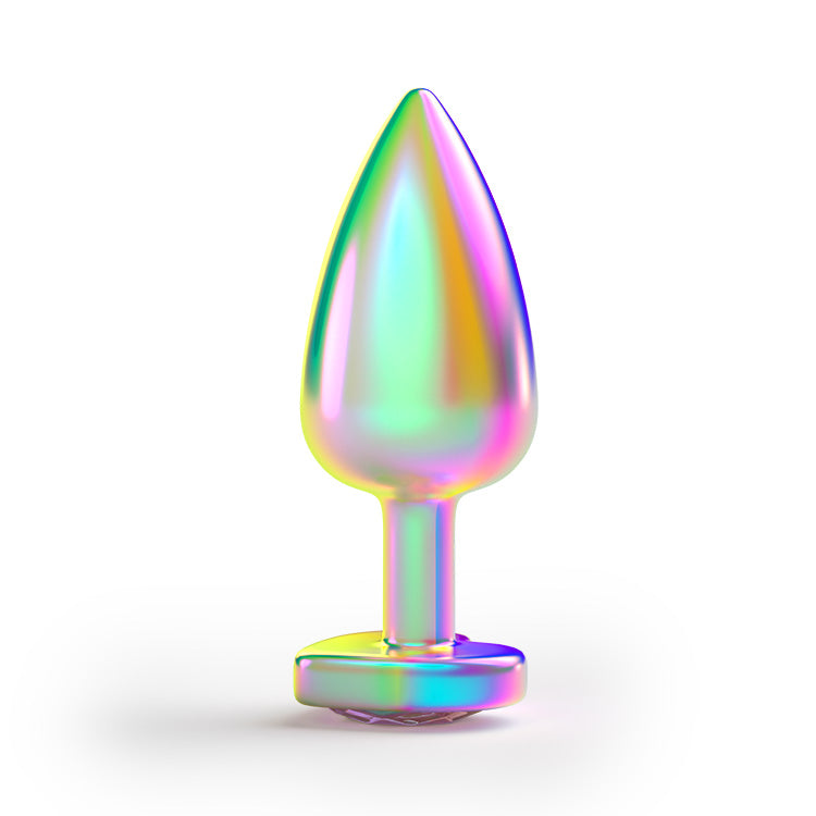 Rainbow ädelstensmetall analpluggset