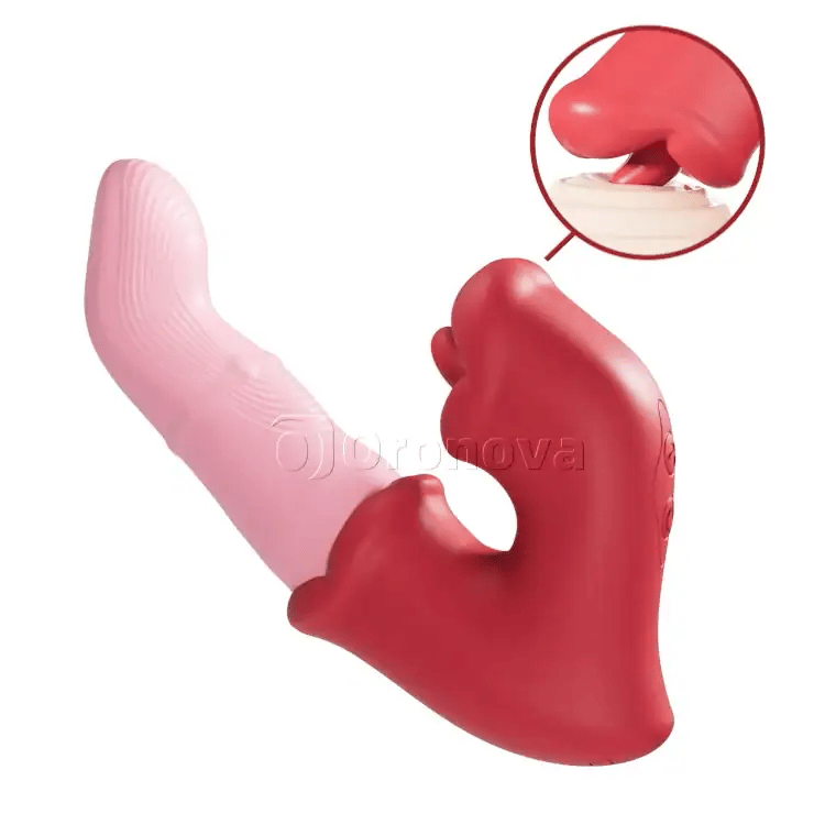 G-Spot & Klitoral Njutningsvibrator – Tungslickande, Vattentät