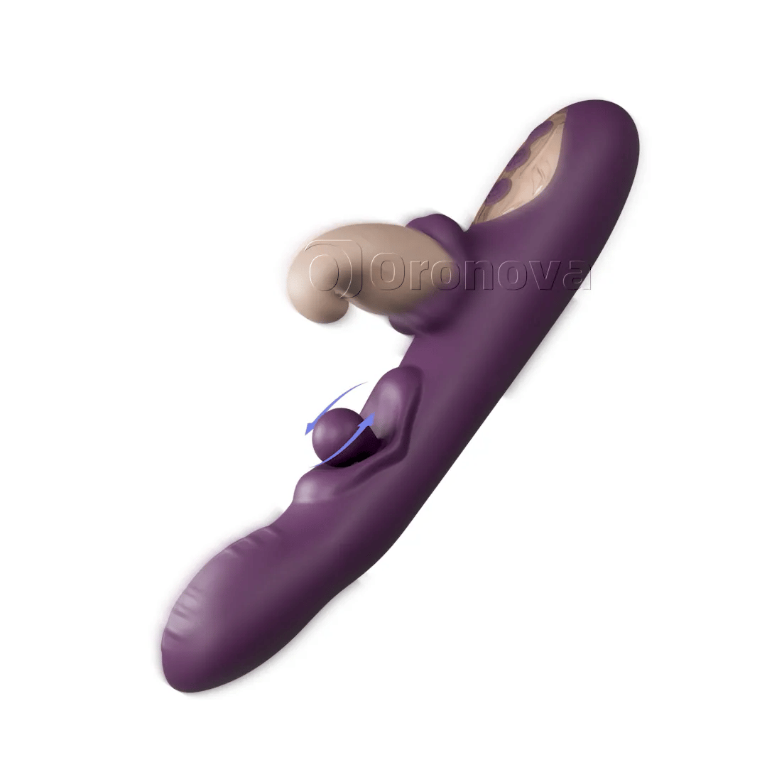 3-i-1 flexibel vibrator – roterande kula, knackning och vibration i flera lägen