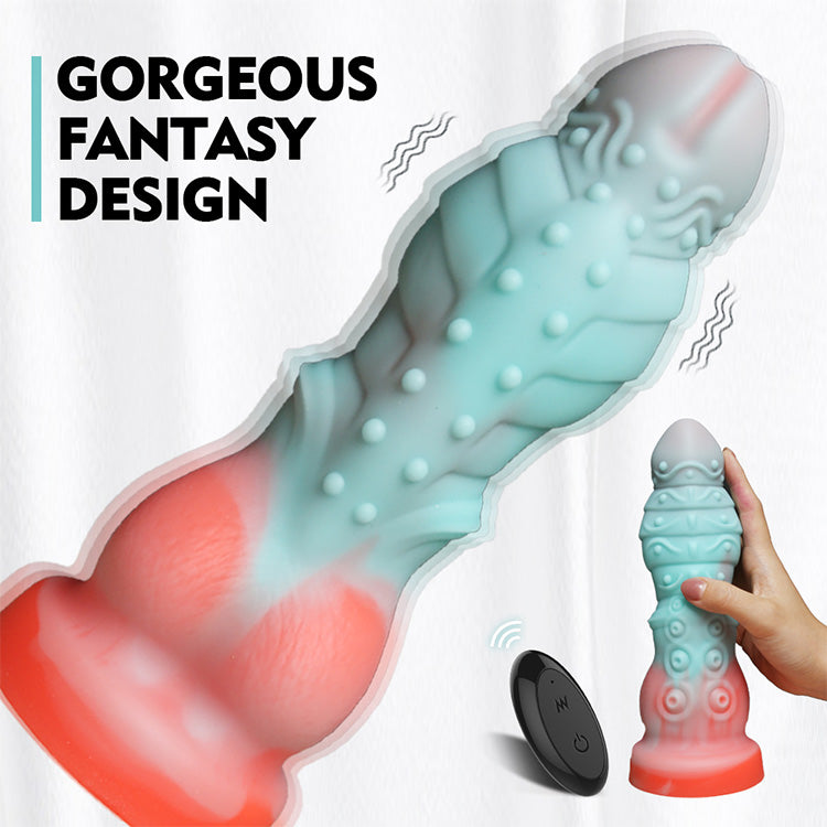 6.30 inch 16 cm Poseidon Pulse Fjärrkontroll Dildo