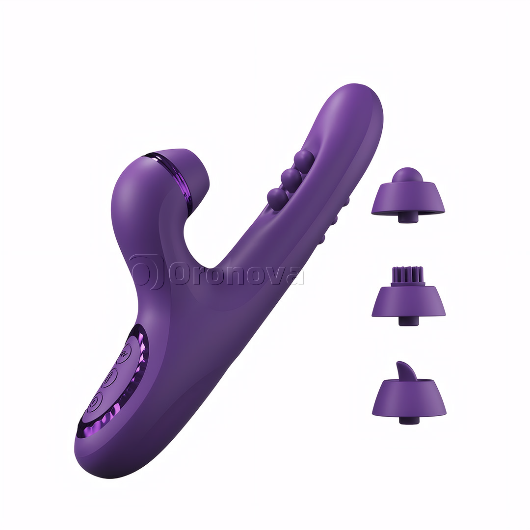 3-i-1 multifunktionell massager|30 lägen och 4 utbytbara tillbehör