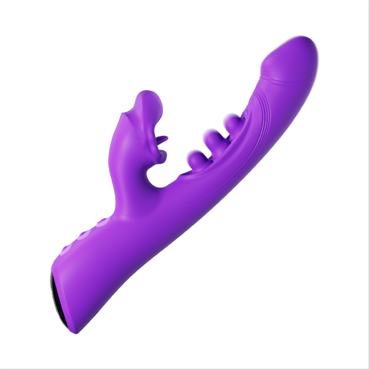 3-i-1 Kyssande och Trippeltrycks Vibrator – Klitoris- och G-punktsnjutning