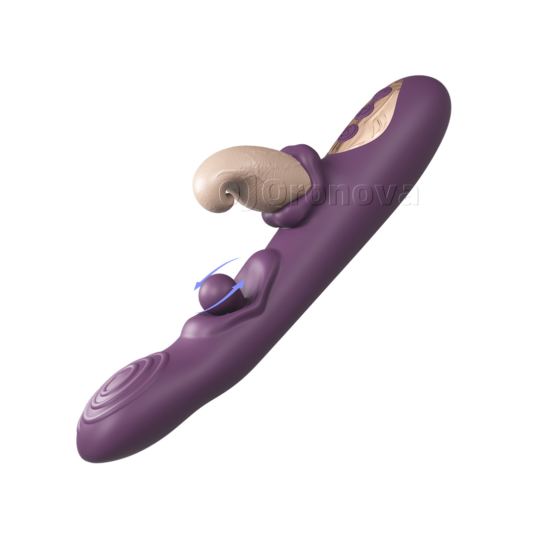 3-i-1 flexibel vibrator – roterande kula, knackning och vibration i flera lägen