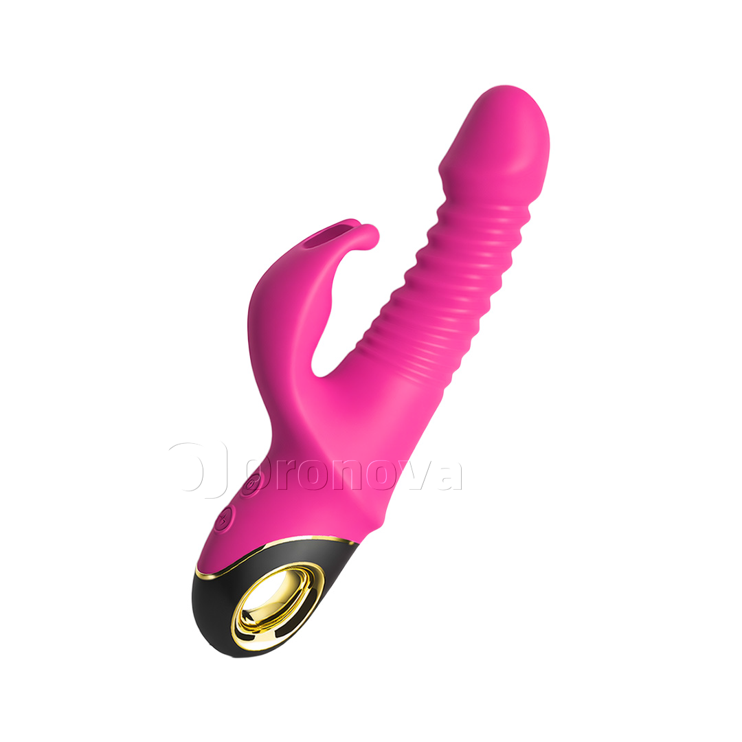 3-i-1-vibrator med stötar och rotation i 9 lägen. Oändliga möjligheter.