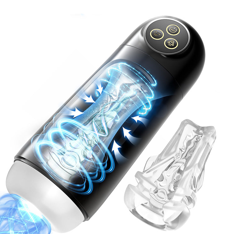 Automatisk manlig masturbator – 9 sug- och vibrationslägen med virvelfunktion