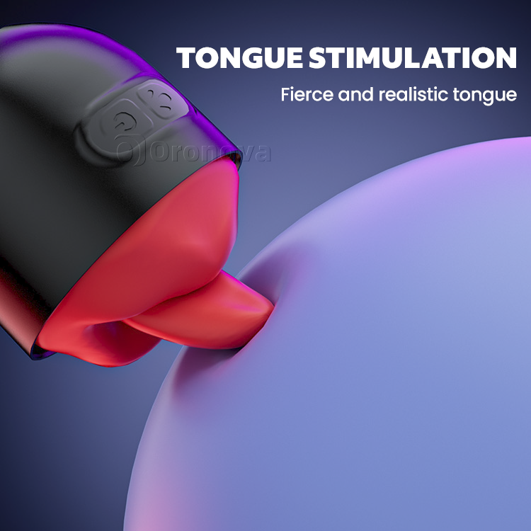 Appstyrd manlig masturbator - tunglickande och vibration