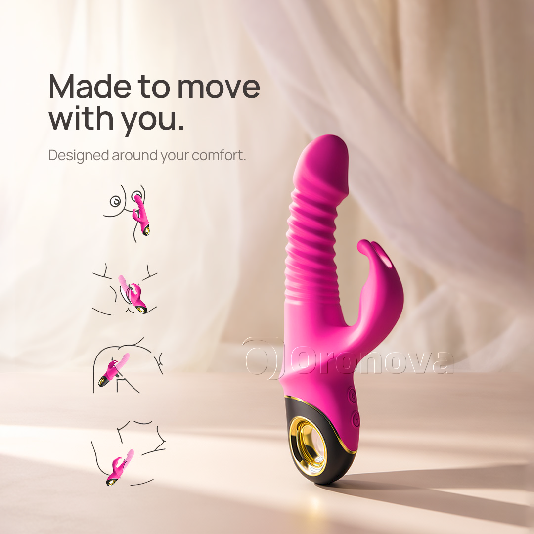 3-i-1-vibrator med stötar och rotation i 9 lägen. Oändliga möjligheter.