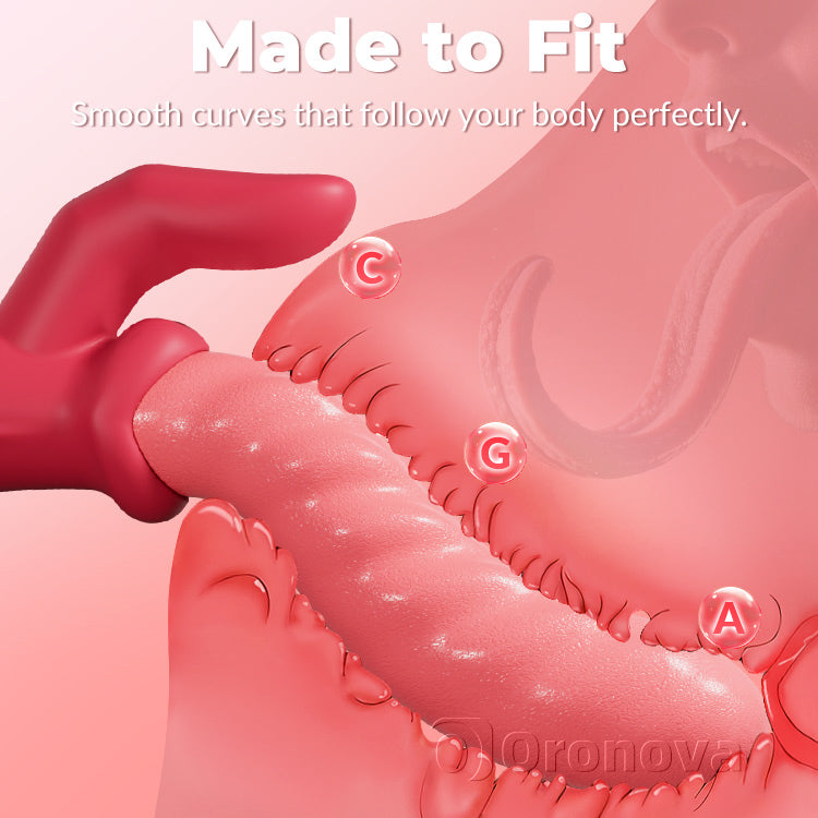 Peristaltisk tryckande vibrator – vridande, klitorisstimulering, vattentät