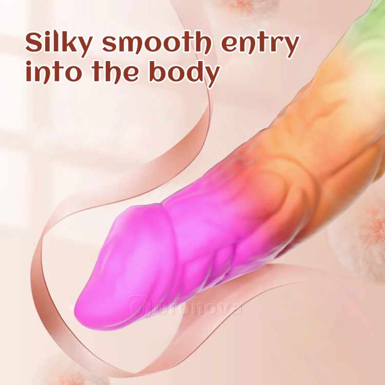8 Inch 21cm Realistisk silikon-dildo med stark sugkoppbas