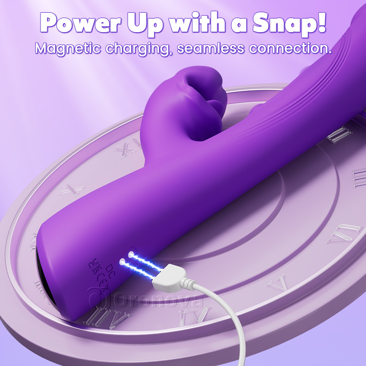 3-i-1 Kyssande och Trippeltrycks Vibrator – Klitoris- och G-punktsnjutning
