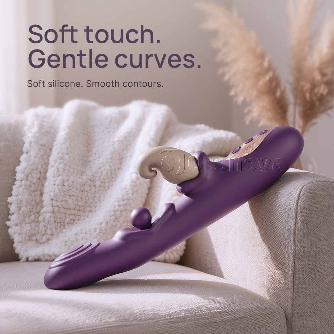 3-i-1 flexibel vibrator – roterande kula, knackning och vibration i flera lägen