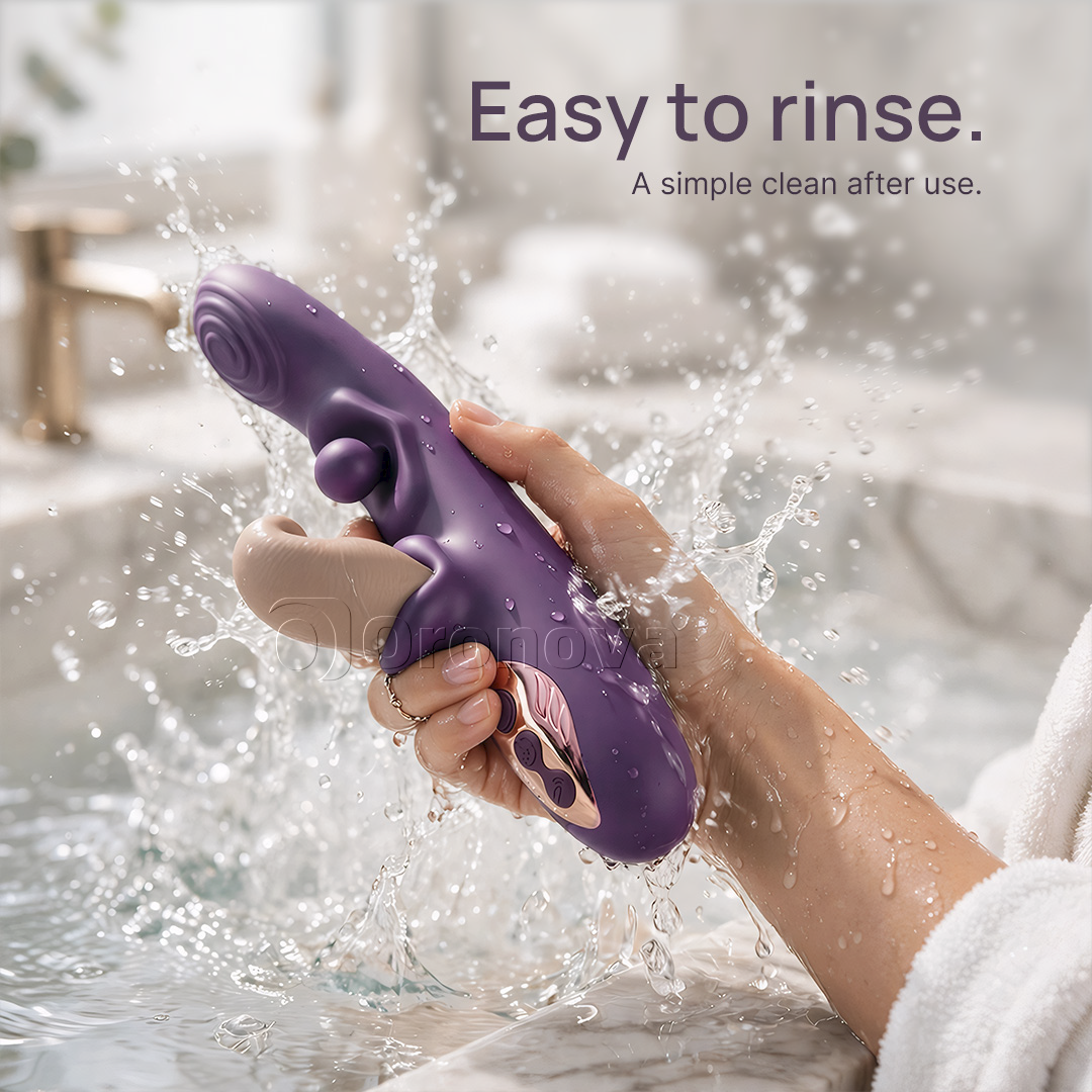 3-i-1 flexibel vibrator – roterande kula, knackning och vibration i flera lägen
