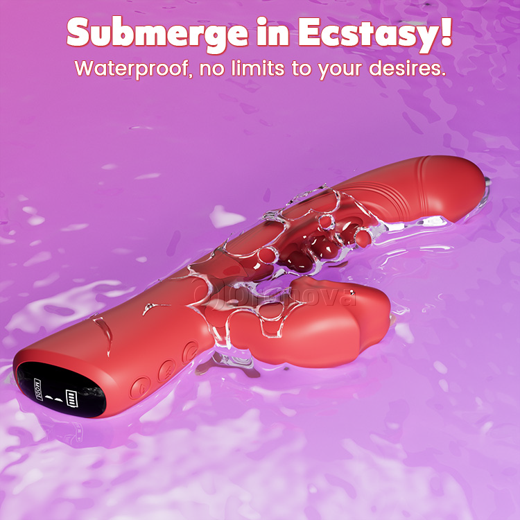 3-i-1 Kyssande och Trippeltrycks Vibrator – Klitoris- och G-punktsnjutning