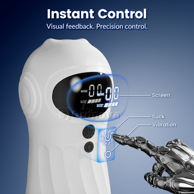 Automatisk manlig masturbator - sugande vibrationer & APP-fjärrkontroll