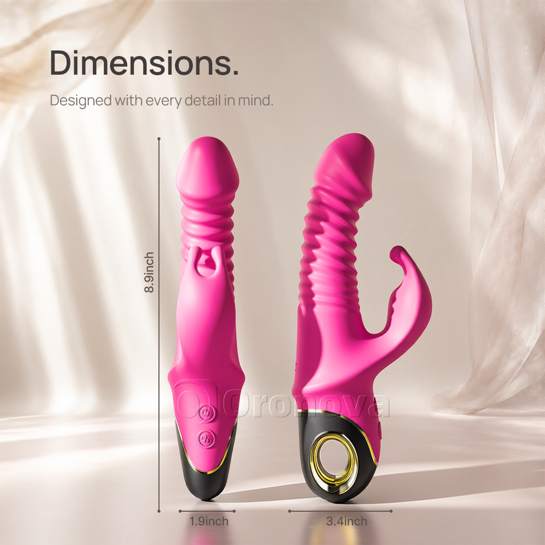 3-i-1-vibrator med stötar och rotation i 9 lägen. Oändliga möjligheter.