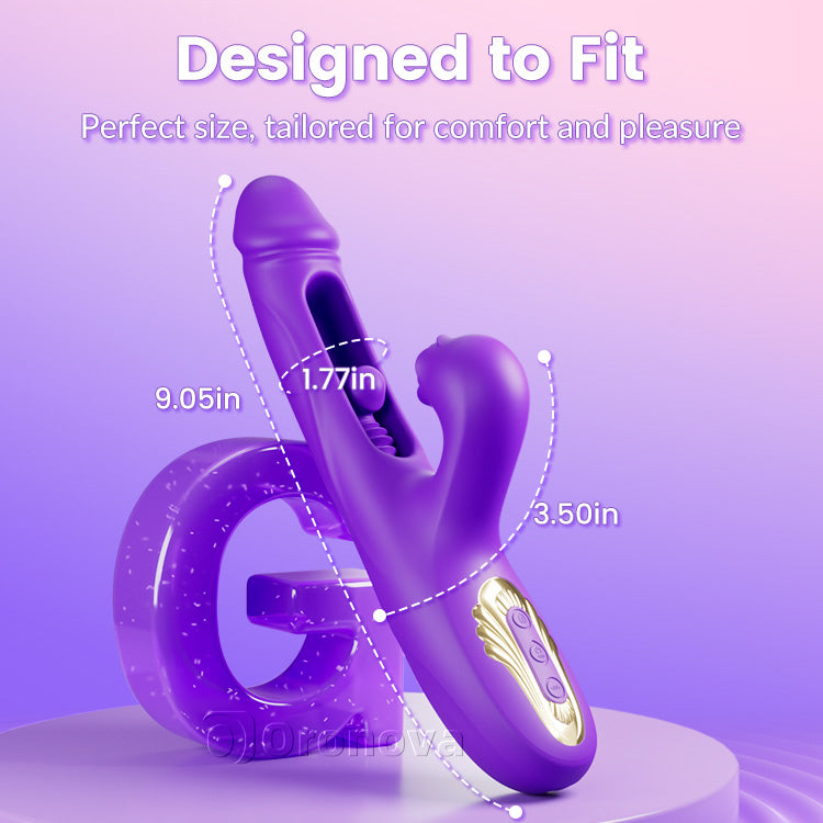 Push-pull vibrator, reta klitoris, trippel stimulans