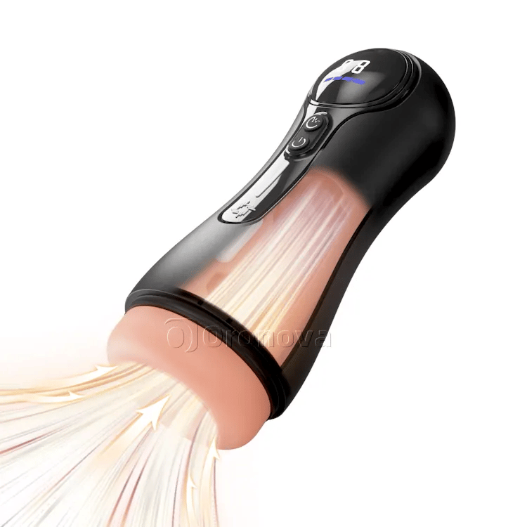 Automatisk manlig masturbator – 4 suglägen, 9 vibrationer, LED-display
