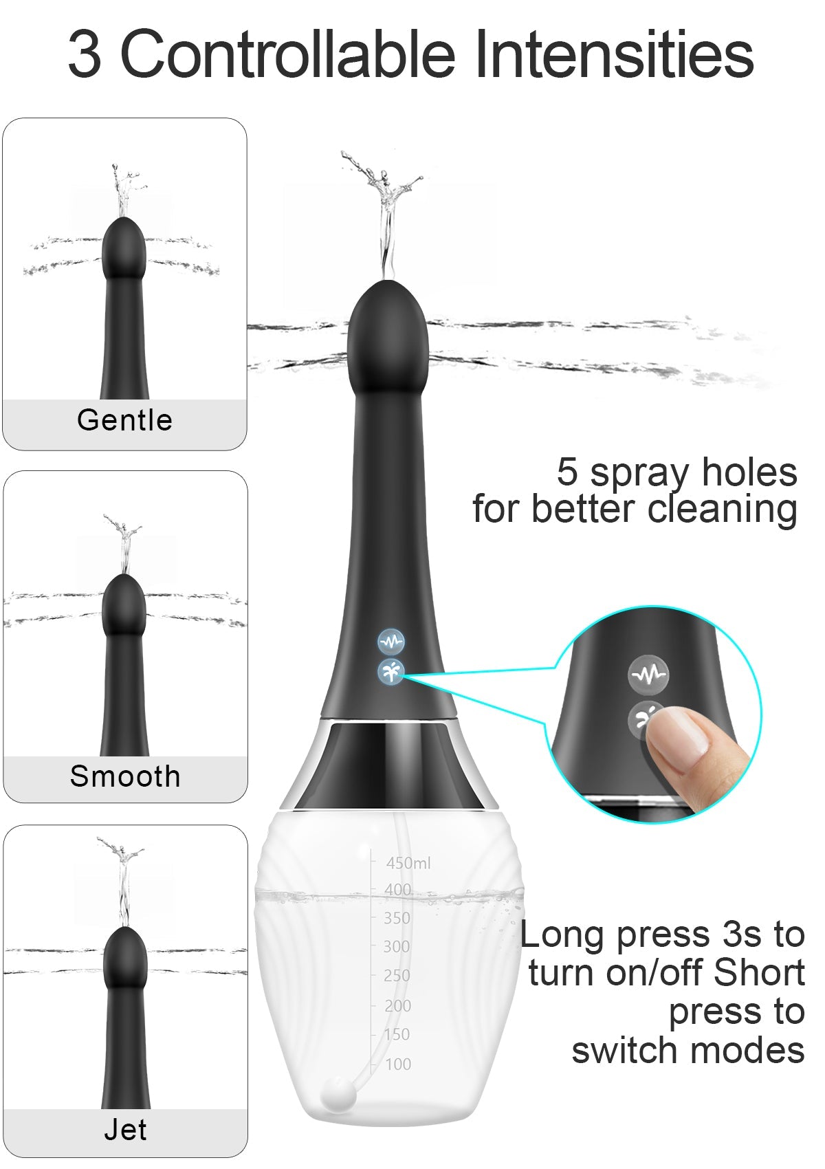 Lavemang Anal Dusch - Vibrerande & Spray