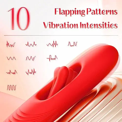 G Spot Flapping Vibrator med Kyssfunktion & Vibrerande Tunga