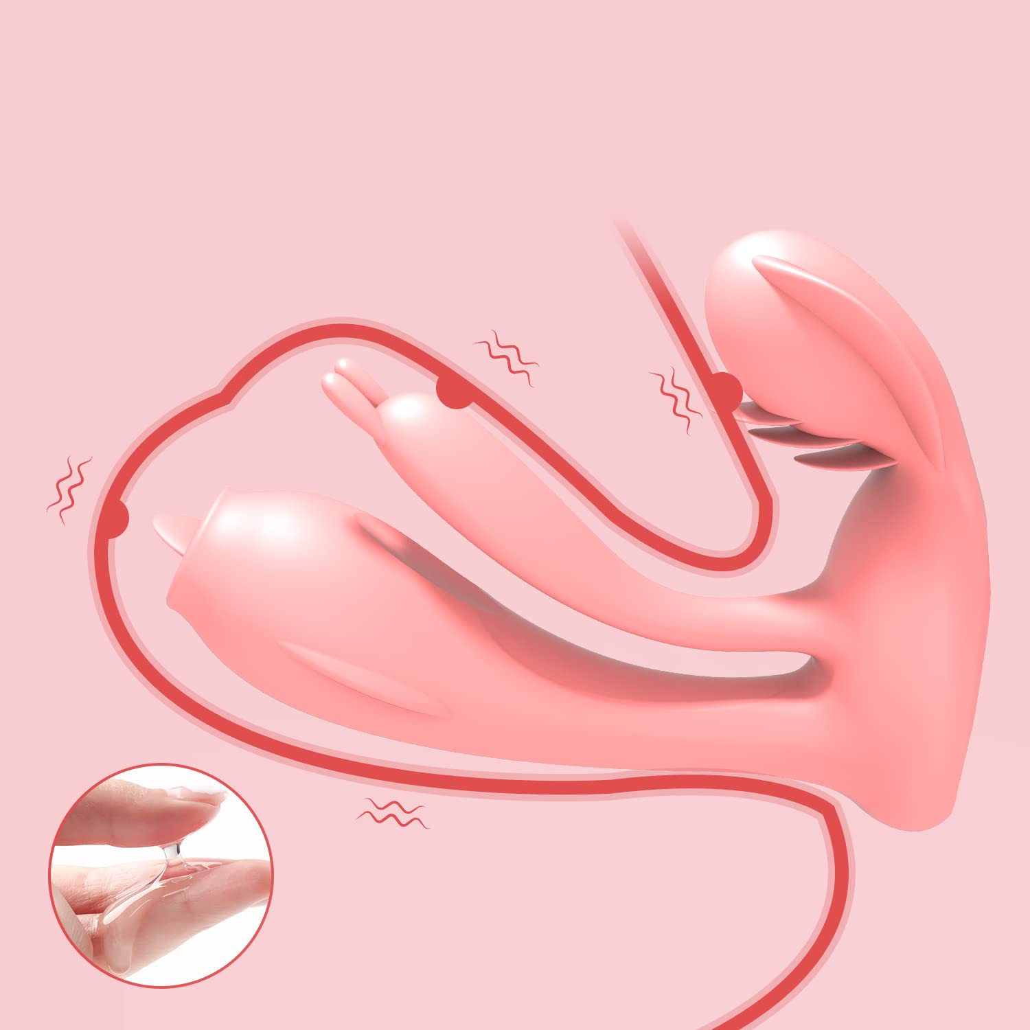 Rabbit Thrusting Vibrator - 3 motorer & appkontroll