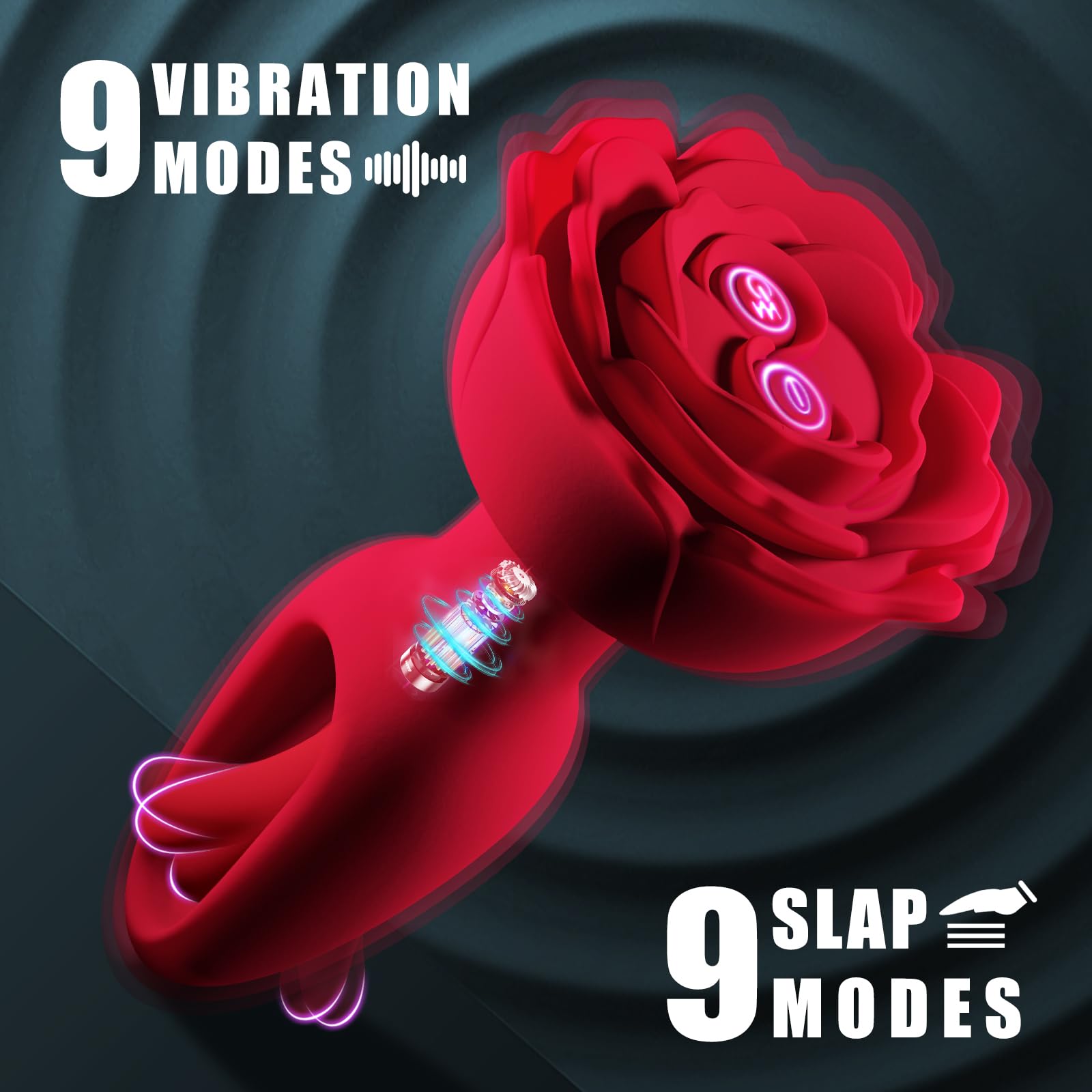 Rosebud Anal Vibrator - Fladdrande & Fjärrstyrd