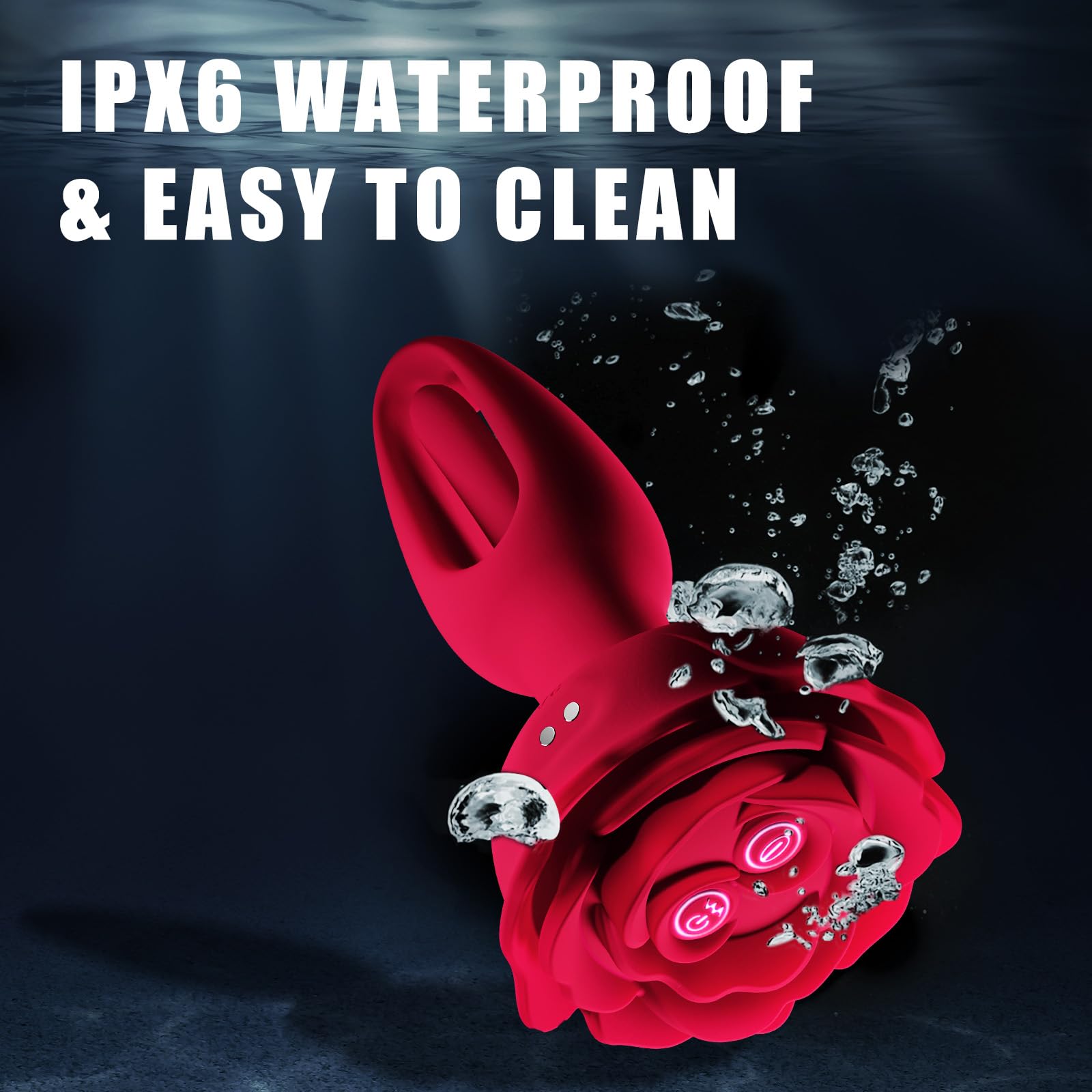 Rosebud Anal Vibrator - Fladdrande & Fjärrstyrd