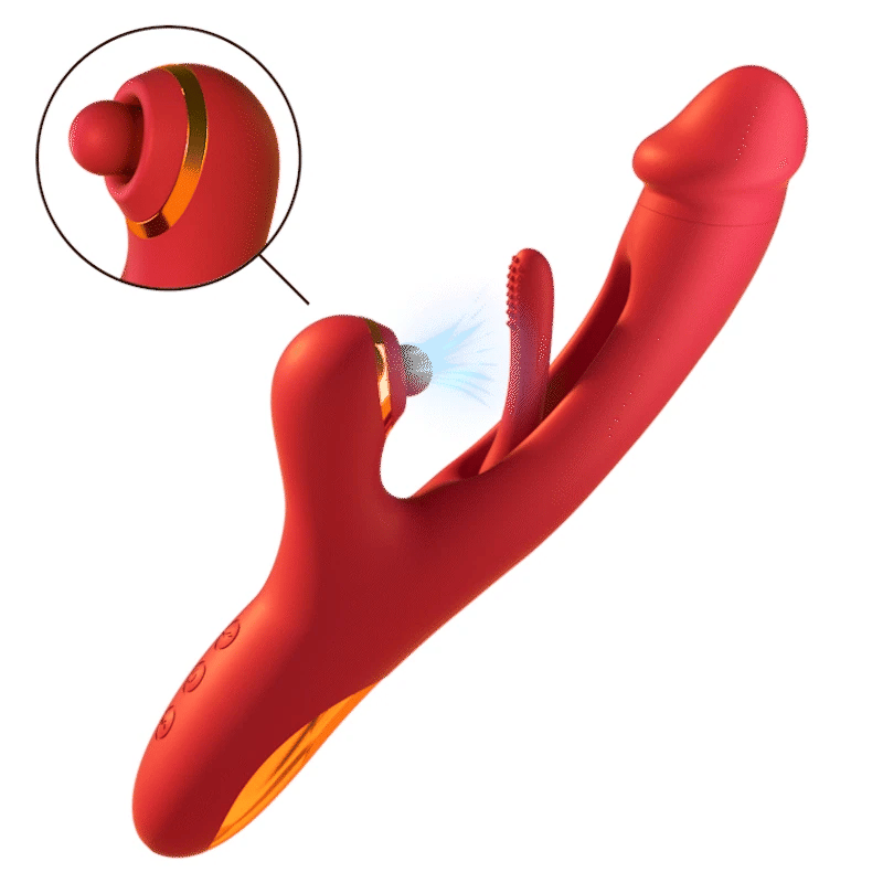 Flapping G spot Vibrator - Klitoris knackningar & vibrationer