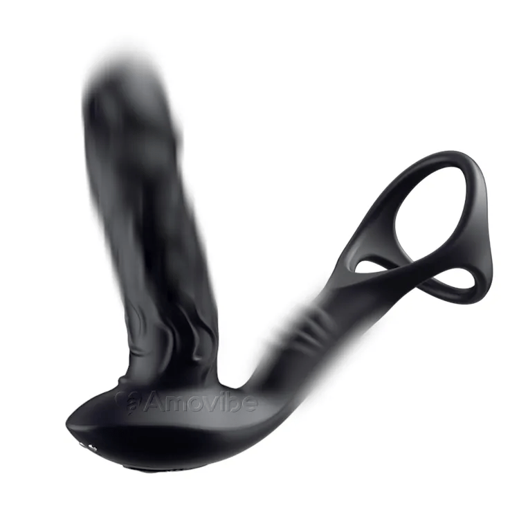 Vickande Anal Dildo Massager - Vibration & Cock Ring